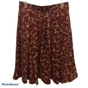 💙4/20! NWOT! Med burg LulaRoe skirt w/ feathers
